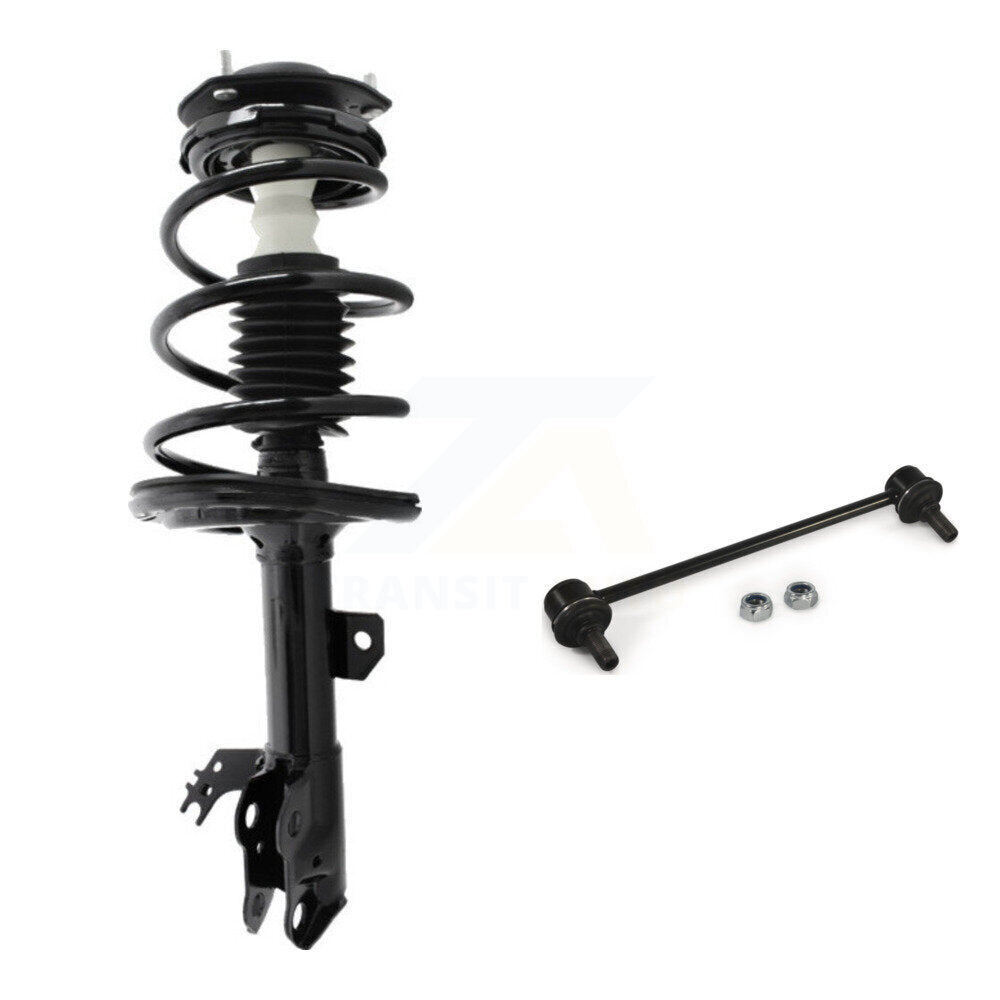 [Avant Gauche] Ensemble de jambe de suspension avec ressort hélicoïdal pour 12-17 Toyota Camry LE/Hybrid XLE/XLE KSS-104488
