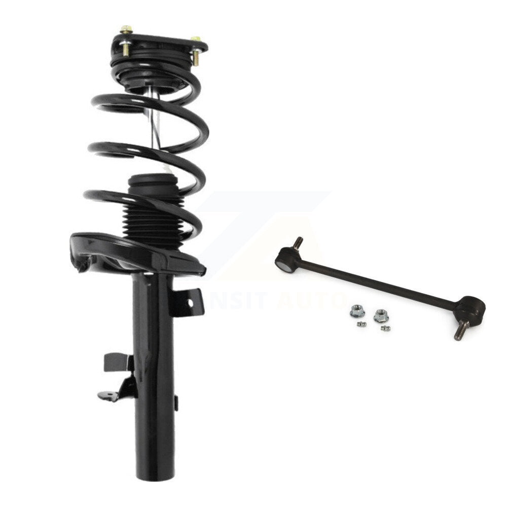 [Avant Gauche] Ensemble de jambe de suspension avec ressort hélicoïdal pour 12-18 Ford Focus Excludes Electric Engine Turbo KSS-104517