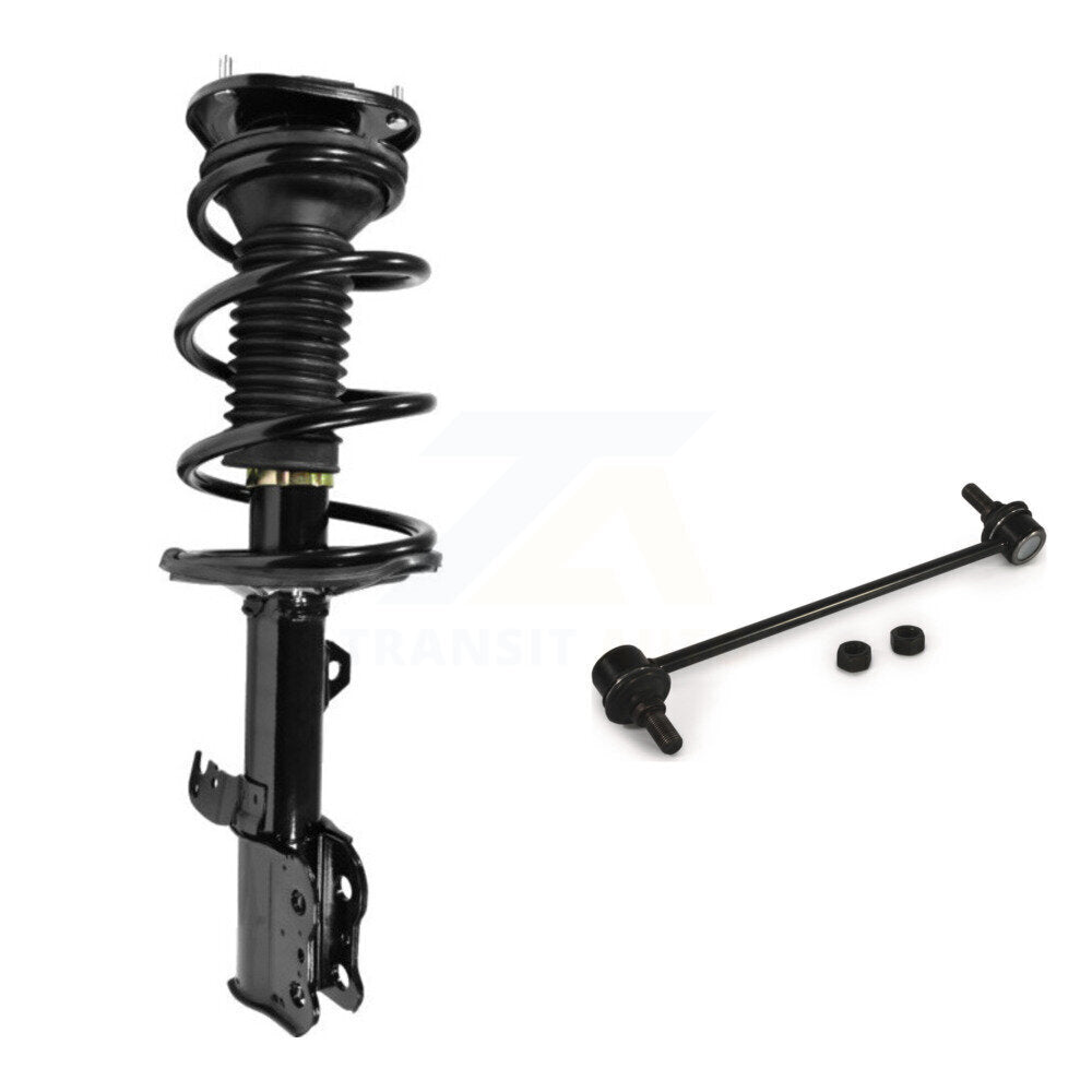 [Avant Gauche] Ensemble de jambe de suspension avec ressort hélicoïdal pour 2003-2008 Toyota Corolla KSS-104545