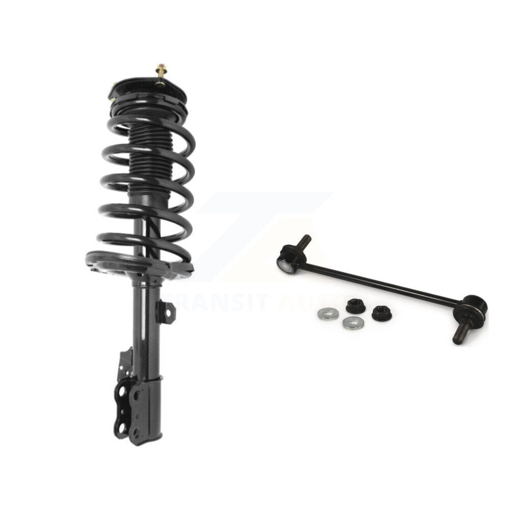 [Avant Gauche] Ensemble de jambe de suspension avec ressort hélicoïdal pour 05-10 Toyota Sienna FWD AWD 8 Passenger Only KSS-104548