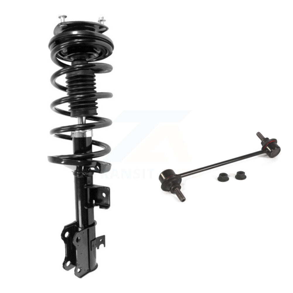 [Avant Gauche] Ensemble de jambe de suspension avec ressort hélicoïdal pour 2010-2013 Ford Transit Connect KSS-104677