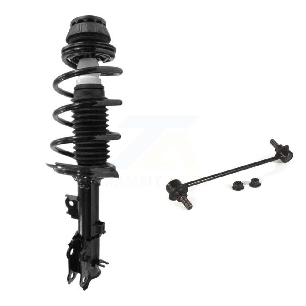 [Avant Gauche] Ensemble de jambe de suspension avec ressort hélicoïdal pour 2012-2017 Hyundai Accent Kia Rio KSS-104789