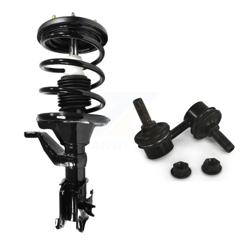 [Avant Droite] Ensemble de jambe de suspension avec ressort hélicoïdal pour Honda Civic Excludes Hybrid Si Models KSS-104959