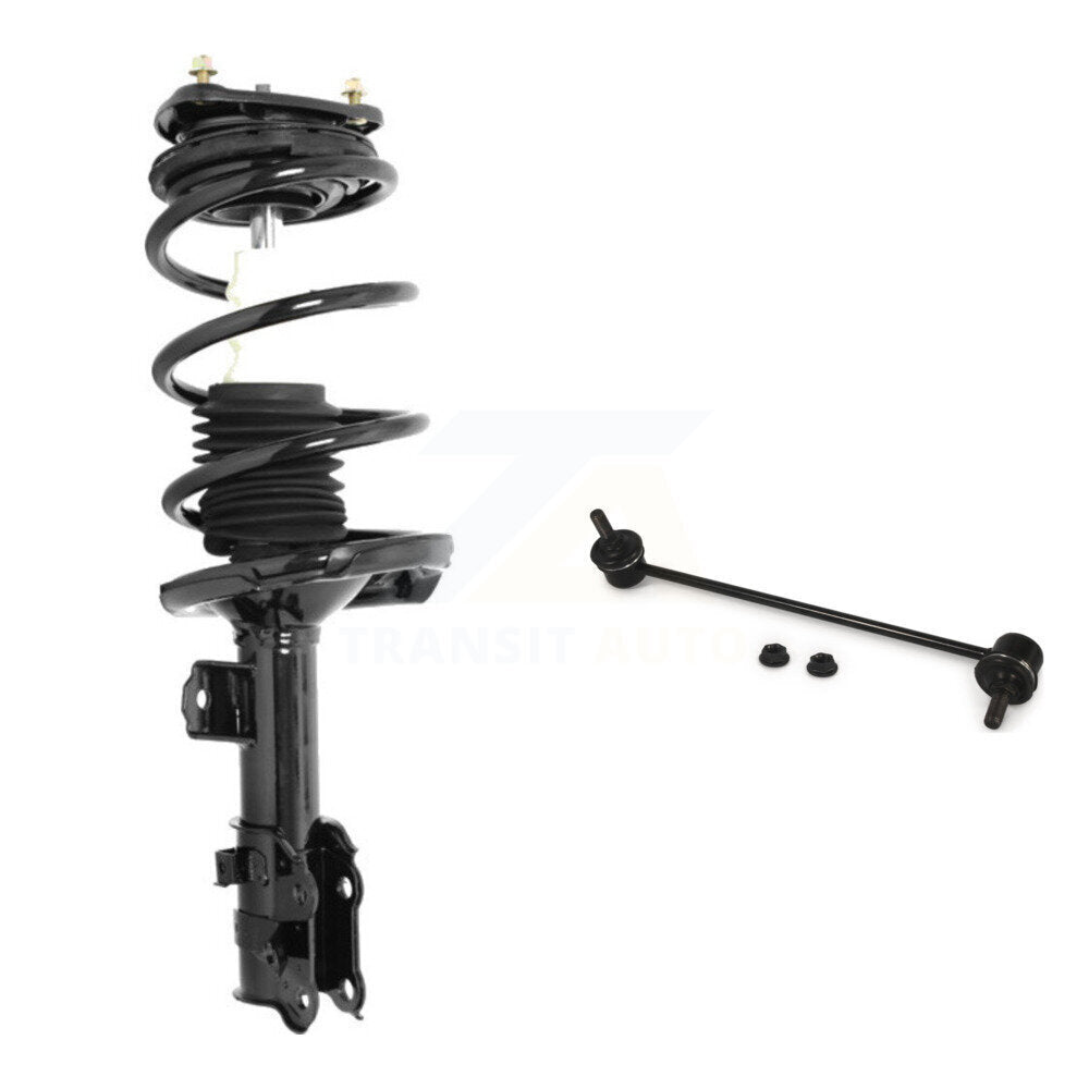 [Avant Droite] Ensemble de jambe de suspension avec ressort hélicoïdal pour Hyundai Accent Kia Rio Rio5 KSS-104986