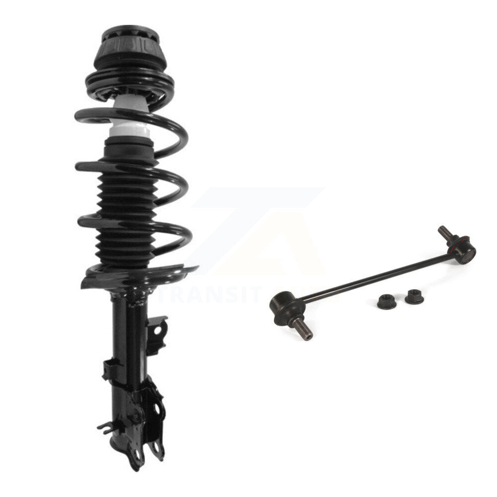 [Avant Droite] Ensemble de jambe de suspension avec ressort hélicoïdal pour 2012-2017 Hyundai Accent Kia Rio KSS-105051
