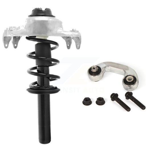 [Avant Gauche] Ensemble de jambe de suspension avec ressort hélicoïdal pour 2009 Audi A4 Quattro Convertible KSS-105388