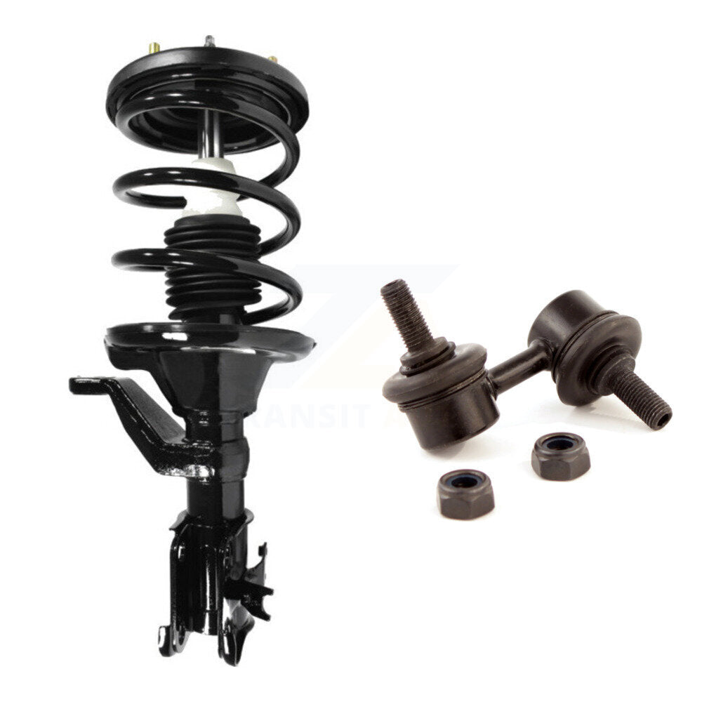[Avant Droite] Ensemble de jambe de suspension avec ressort hélicoïdal pour Honda Civic Excludes Hybrid Si Models KSS-105526