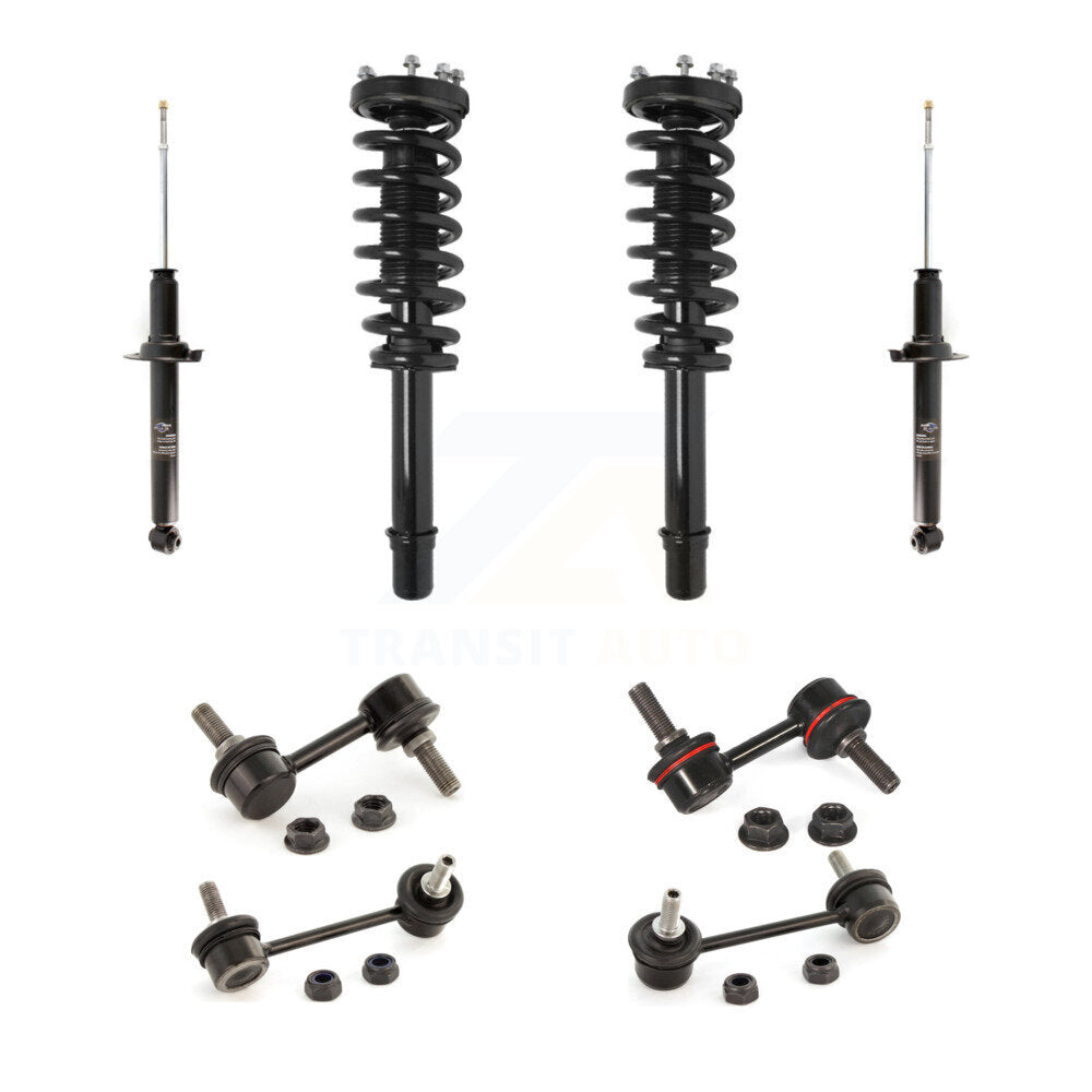 [Avant et Arrière] Ensemble de jambe de suspension avec ressort hélicoïdal pour 2004-2006 Acura TL KSS-107642