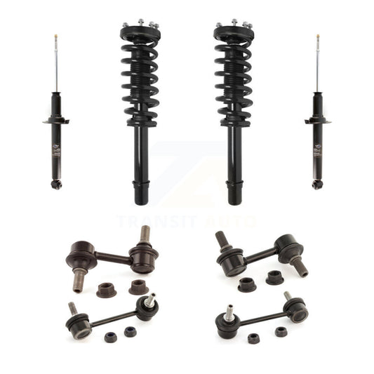 [Avant et Arrière] Ensemble de jambe de suspension avec ressort hélicoïdal pour 2007-2008 Acura TL KSS-107643