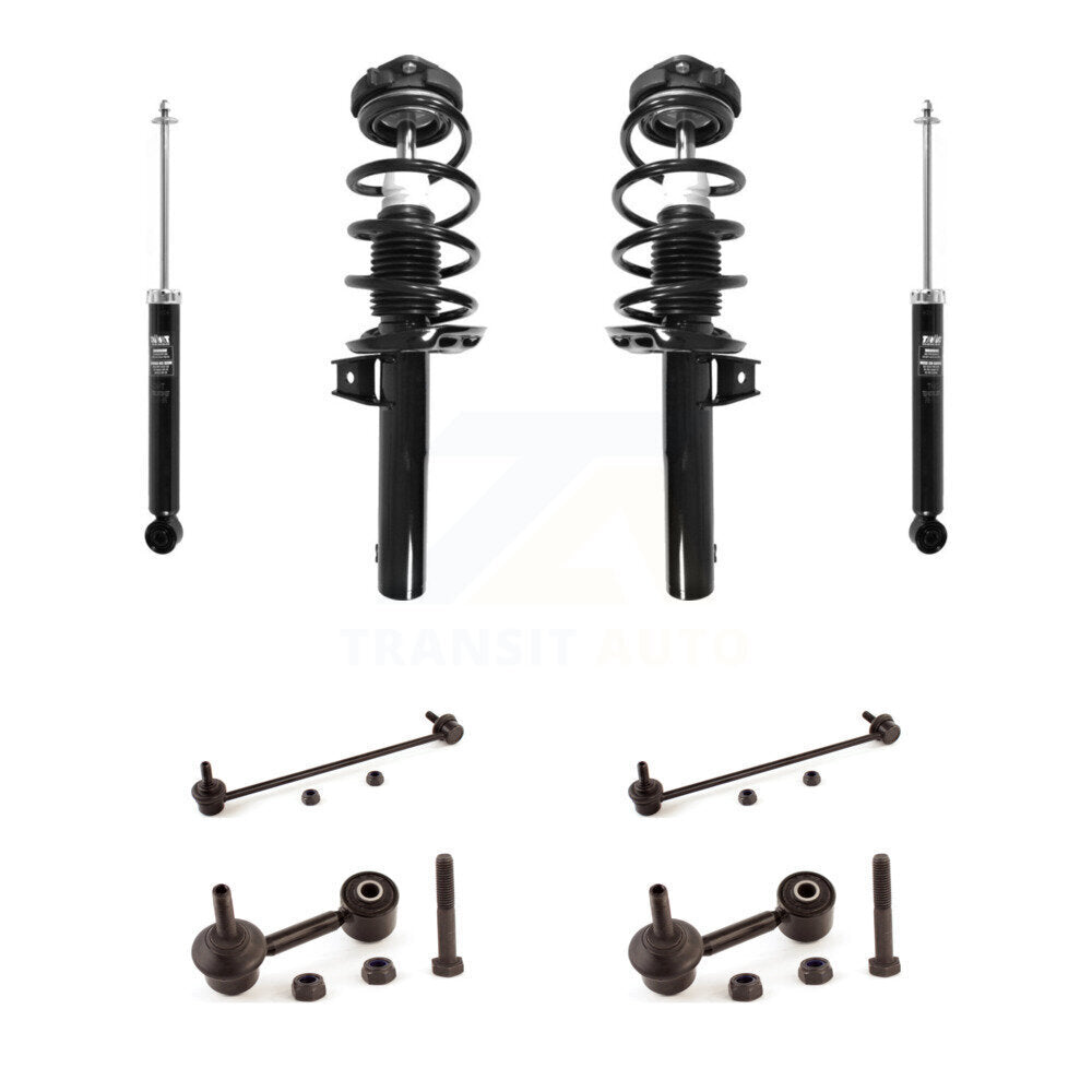 [Avant et Arrière] Ensemble de jambe de suspension avec ressort hélicoïdal pour Volkswagen Jetta KSS-107681