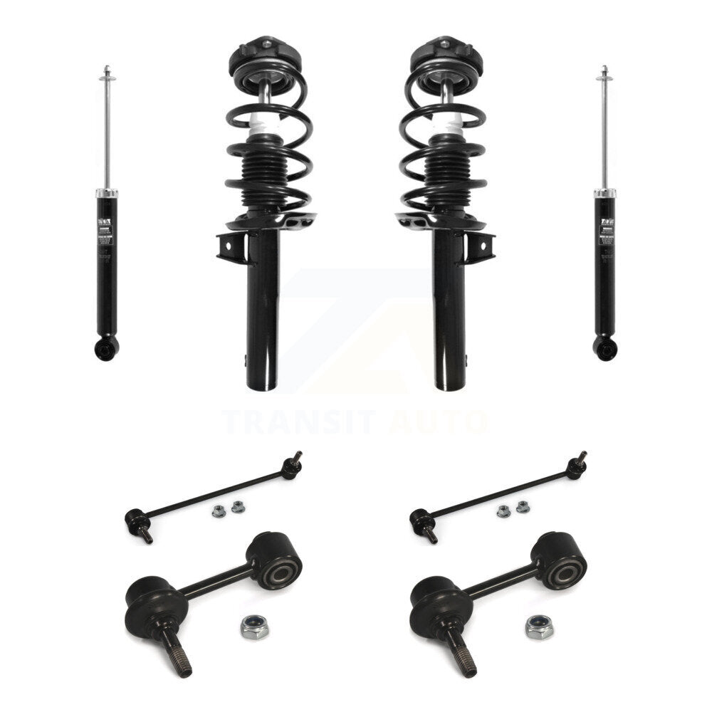 [Avant et Arrière] Ensemble de jambe de suspension avec ressort hélicoïdal pour Volkswagen Jetta KSS-107688