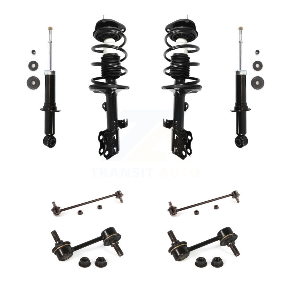 [Avant et Arrière] Ensemble de jambe de suspension avec ressort hélicoïdal pour 2010 Pontiac Vibe FWD KSS-107727