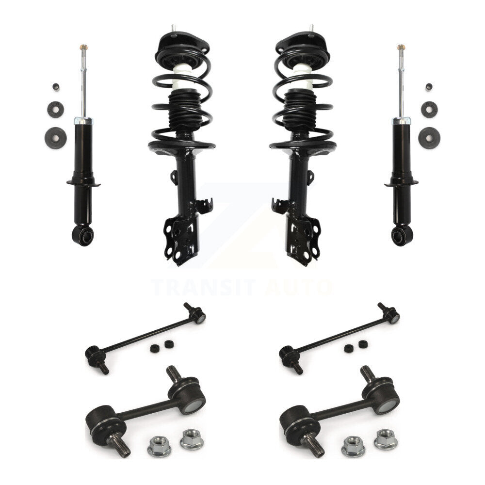 [Avant et Arrière] Ensemble de jambe de suspension avec ressort hélicoïdal pour 2010 Pontiac Vibe FWD KSS-107736