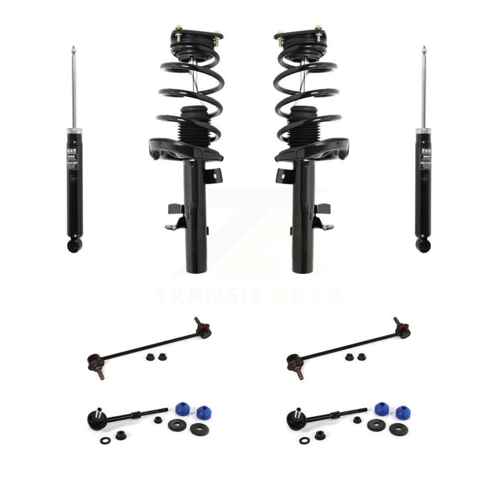 [Avant et Arrière] Ensemble de jambe de suspension avec ressort hélicoïdal pour 2013-2018 Ford Focus ST KSS-107741