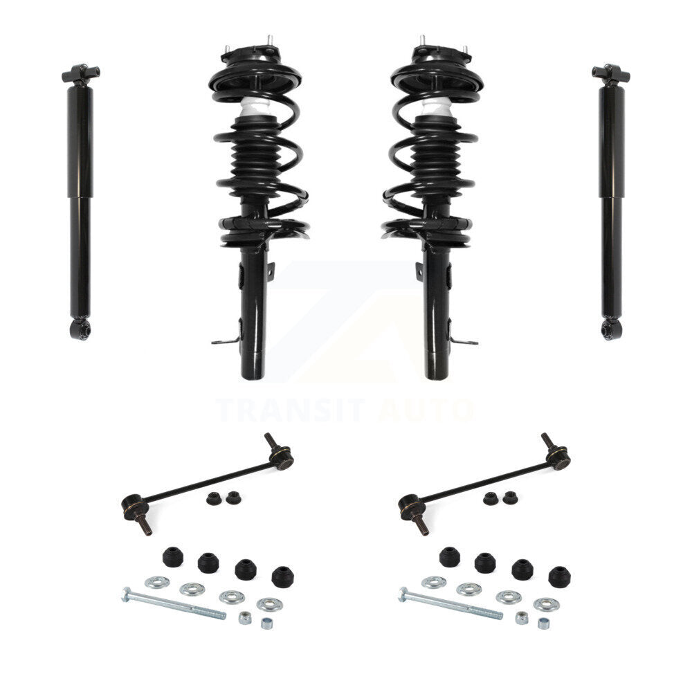 [Avant et Arrière] Ensemble de jambe de suspension avec ressort hélicoïdal pour Ford Focus KSS-107746