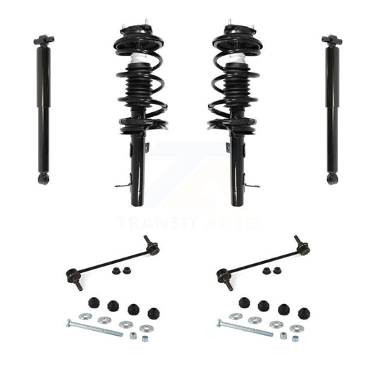 [Avant et Arrière] Ensemble de jambe de suspension avec ressort hélicoïdal pour Ford Focus KSS-107746