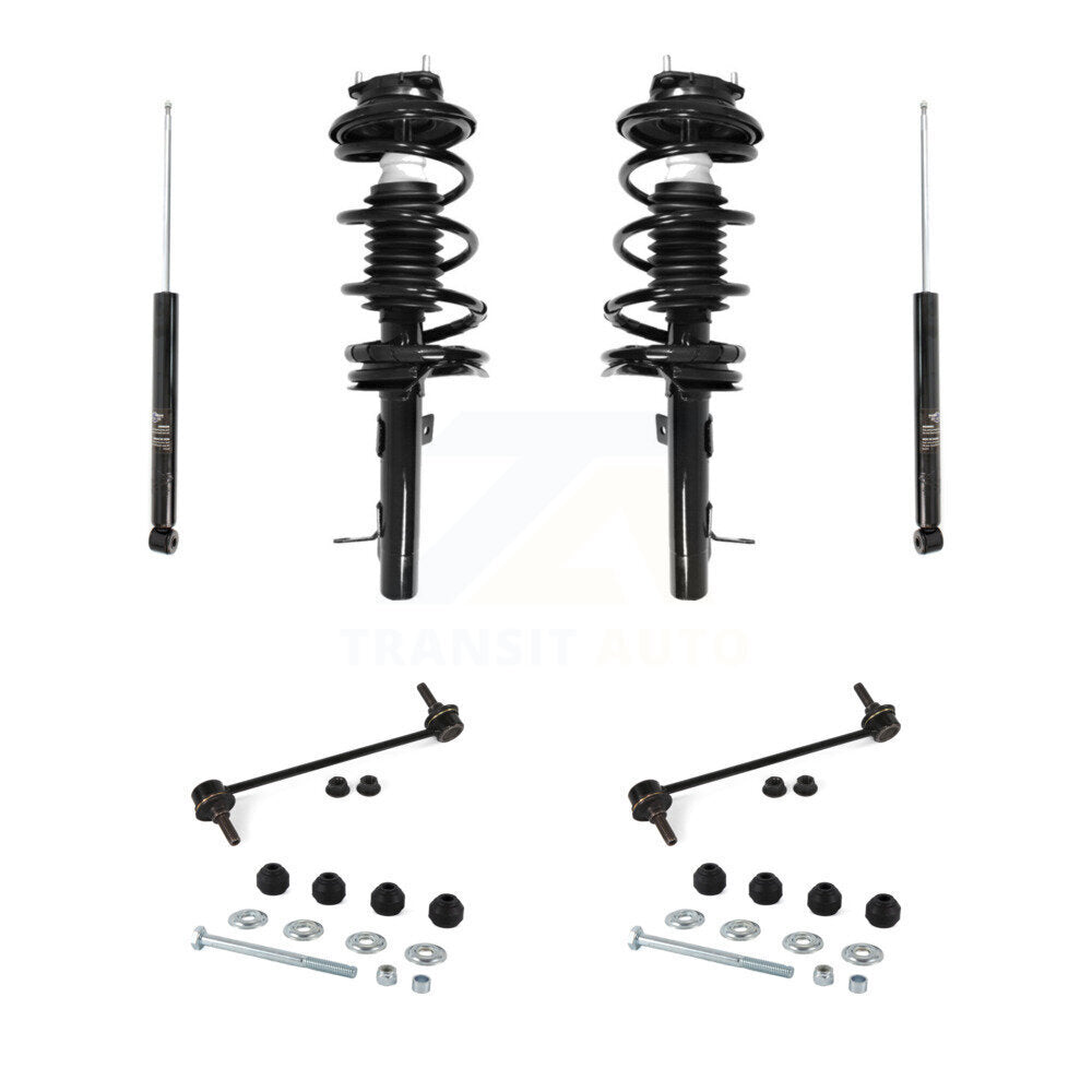 [Avant et Arrière] Ensemble de jambe de suspension avec ressort hélicoïdal pour Ford Focus KSS-107747
