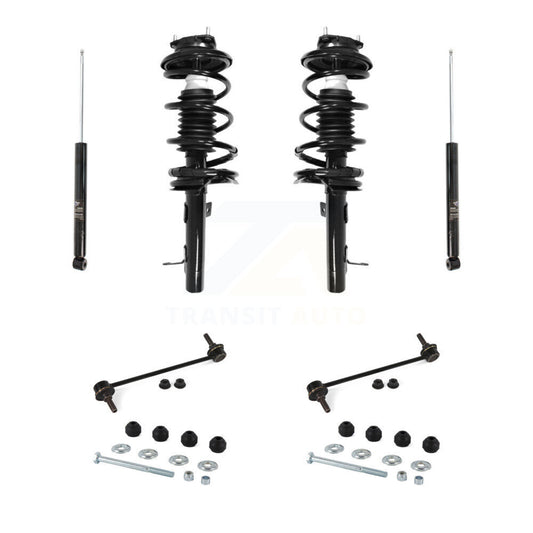 [Avant et Arrière] Ensemble de jambe de suspension avec ressort hélicoïdal pour Ford Focus KSS-107747