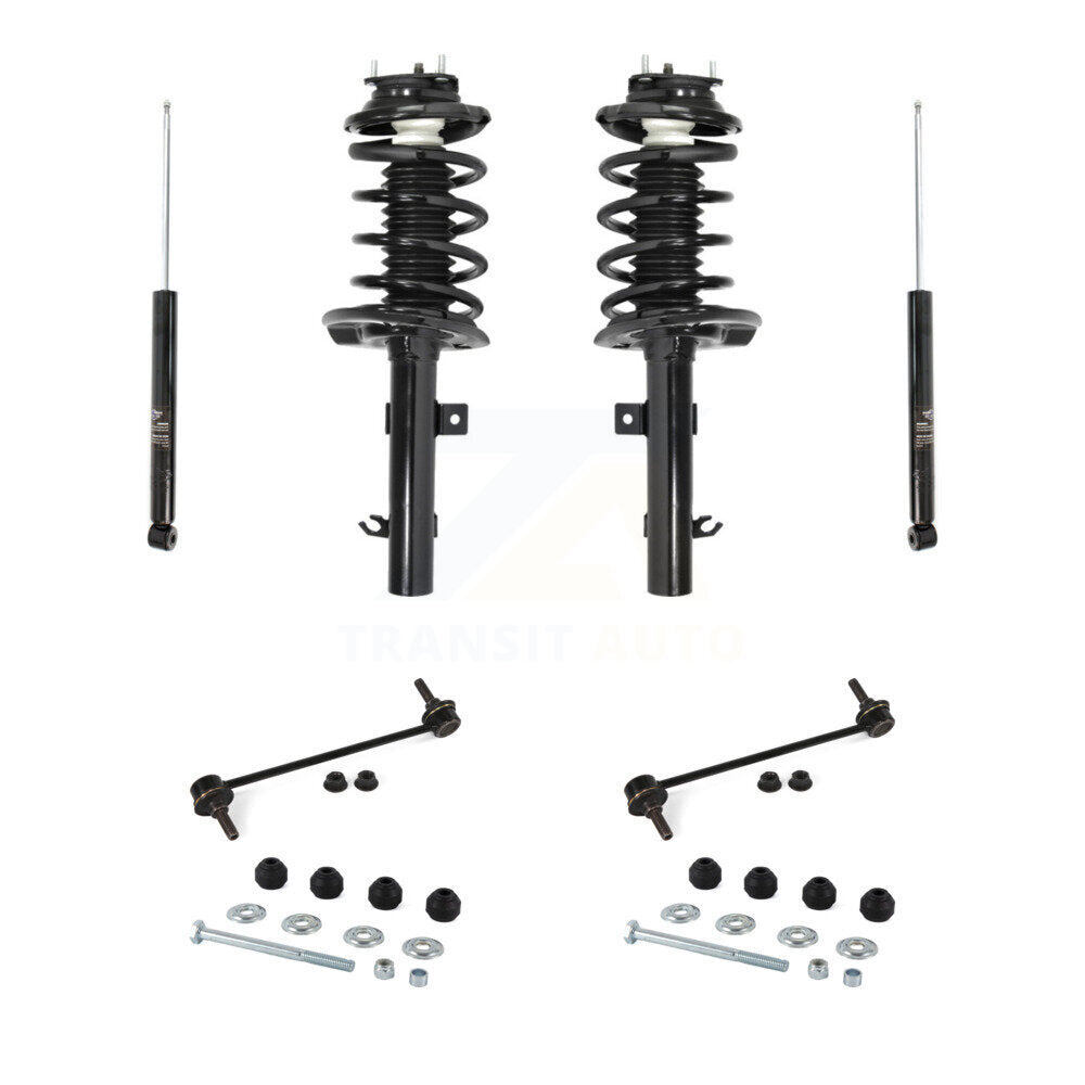 [Avant et Arrière] Ensemble de jambe de suspension avec ressort hélicoïdal pour Ford Focus KSS-107750