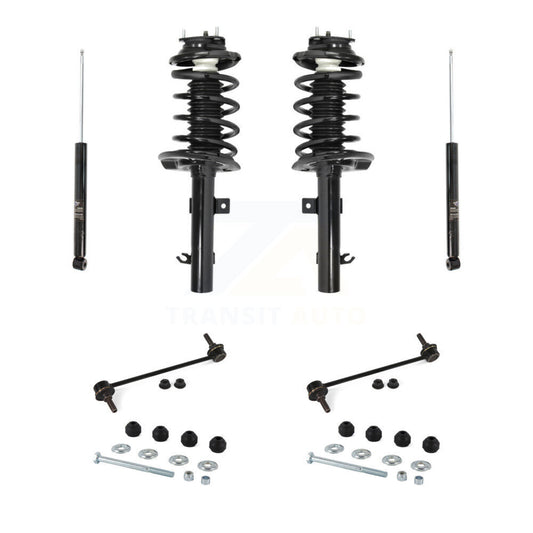 [Avant et Arrière] Ensemble de jambe de suspension avec ressort hélicoïdal pour Ford Focus KSS-107750