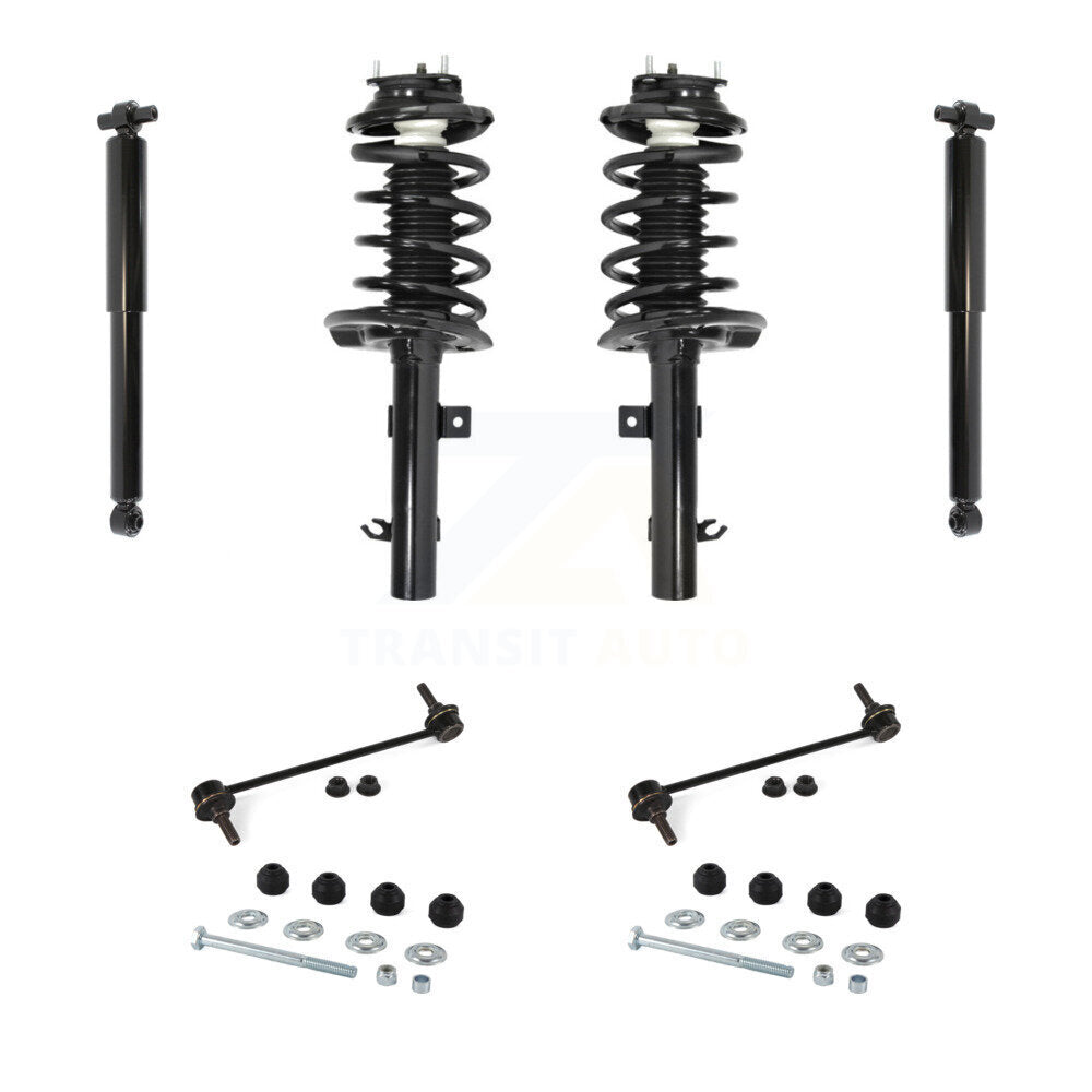 [Avant et Arrière] Ensemble de jambe de suspension avec ressort hélicoïdal pour Ford Focus KSS-107751