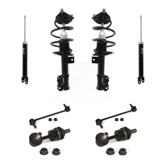 [Avant et Arrière] Ensemble de jambe de suspension avec ressort hélicoïdal pour Hyundai Sonata Kia KSS-107763