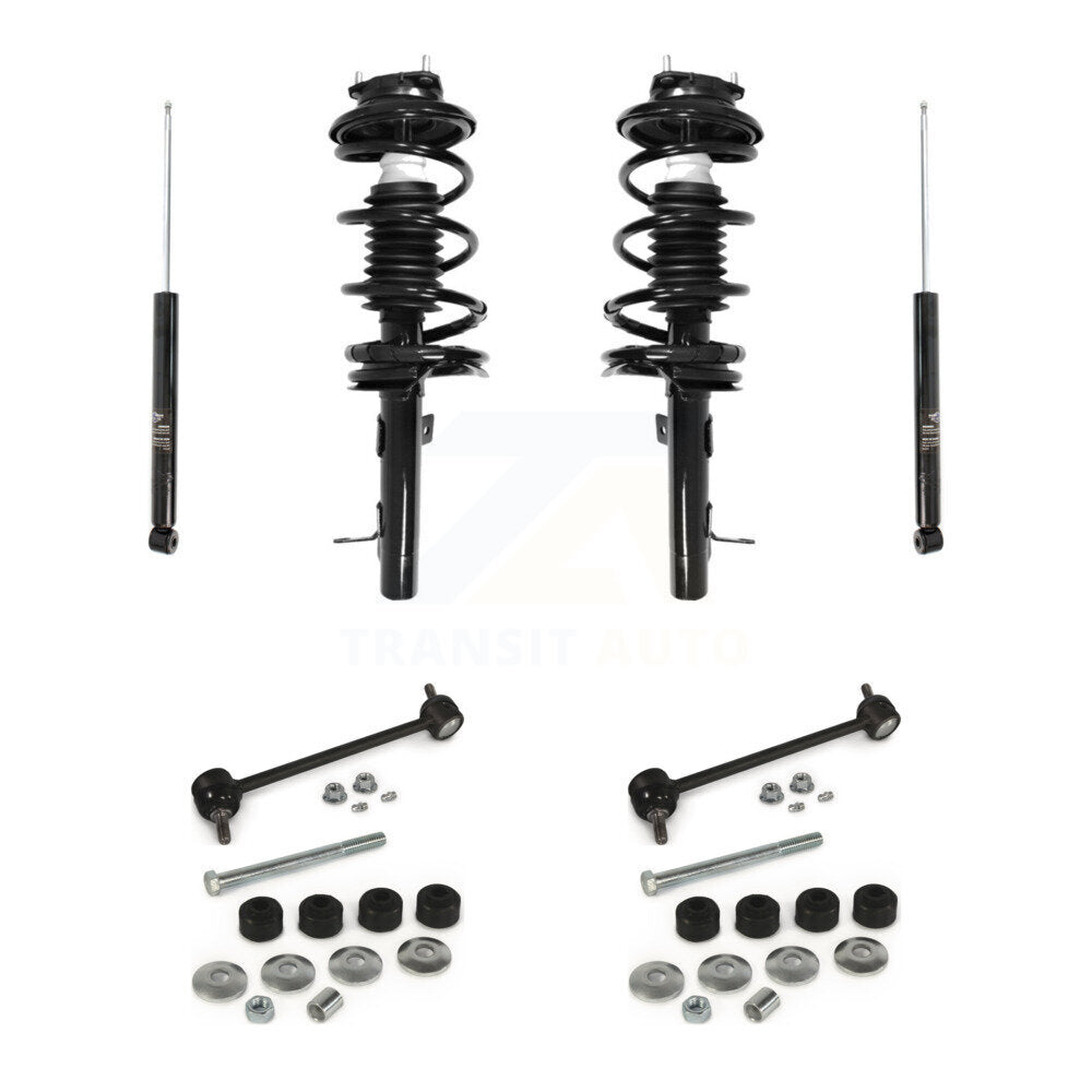 [Avant et Arrière] Ensemble de jambe de suspension avec ressort hélicoïdal pour Ford Focus KSS-107786