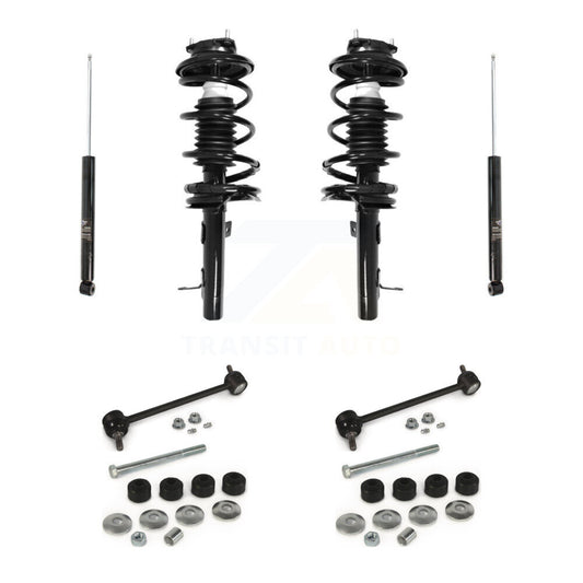 [Avant et Arrière] Ensemble de jambe de suspension avec ressort hélicoïdal pour Ford Focus KSS-107786