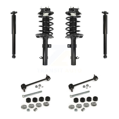[Avant et Arrière] Ensemble de jambe de suspension avec ressort hélicoïdal pour Ford Focus KSS-107788