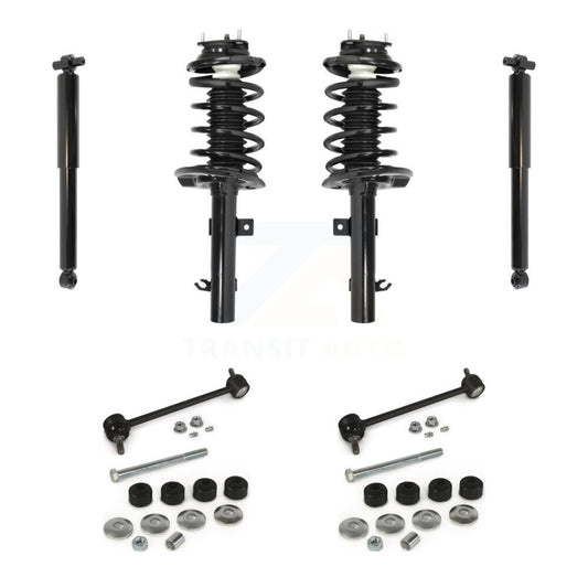 [Avant et Arrière] Ensemble de jambe de suspension avec ressort hélicoïdal pour Ford Focus KSS-107788