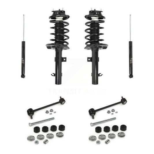 [Avant et Arrière] Ensemble de jambe de suspension avec ressort hélicoïdal pour Ford Focus KSS-107789