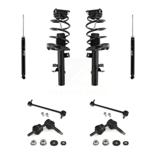 [Avant et Arrière] Ensemble de jambe de suspension avec ressort hélicoïdal pour Ford Focus KSS-107797