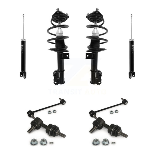 [Avant et Arrière] Ensemble de jambe de suspension avec ressort hélicoïdal pour Hyundai Sonata Kia KSS-107799