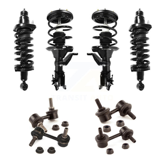 [Avant et Arrière] Ensemble de jambe de suspension avec ressort hélicoïdal pour Honda Civic KSS-107833
