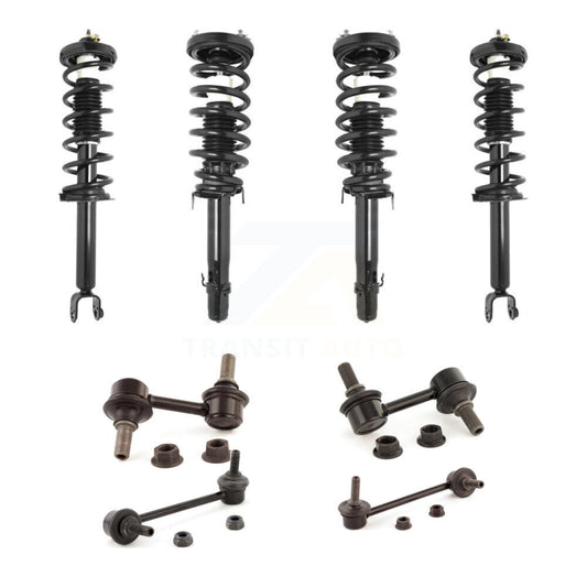 [Avant et Arrière] Ensemble de jambe de suspension avec ressort hélicoïdal pour Acura TL Excludes All Wheel Drive KSS-107835