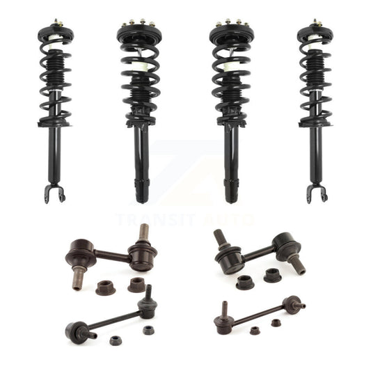 [Avant et Arrière] Ensemble de jambe de suspension avec ressort hélicoïdal pour 2009-2014 Acura TL AWD KSS-107836