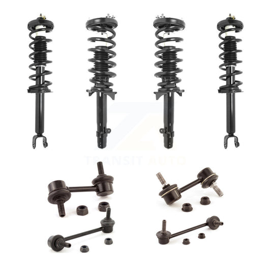 [Avant et Arrière] Ensemble de jambe de suspension avec ressort hélicoïdal pour 2009-2014 Acura TSX KSS-107837