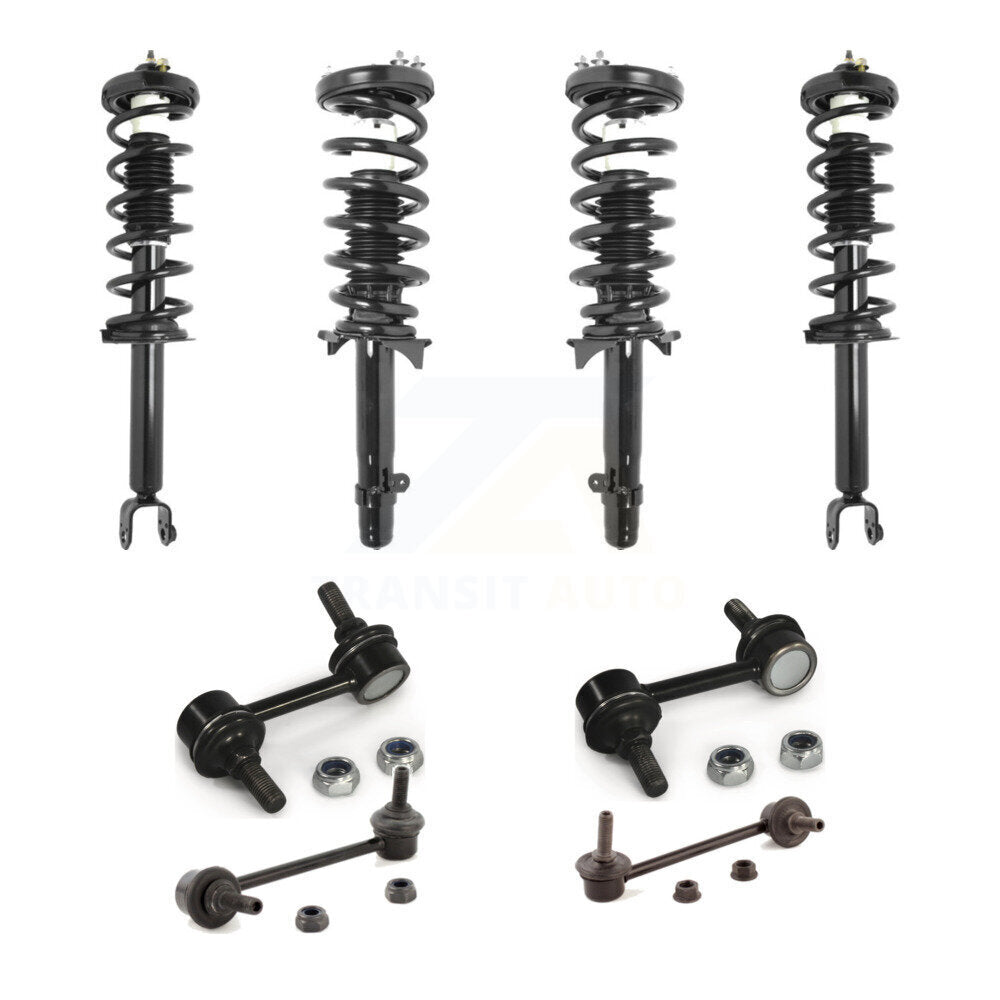 [Avant et Arrière] Ensemble de jambe de suspension avec ressort hélicoïdal pour 2009-2014 Acura TSX KSS-107858
