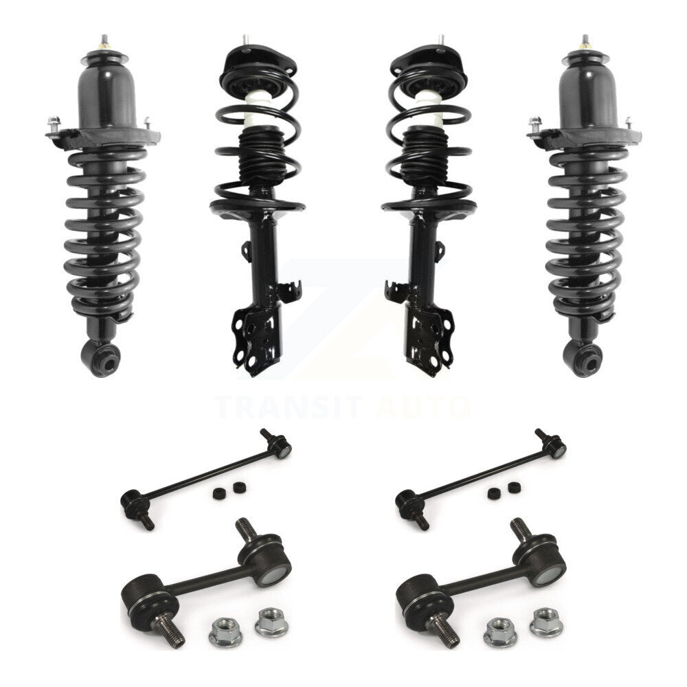 [Avant et Arrière] Ensemble de jambe de suspension avec ressort hélicoïdal pour Toyota Matrix Pontiac Vibe AWD KSS-107863