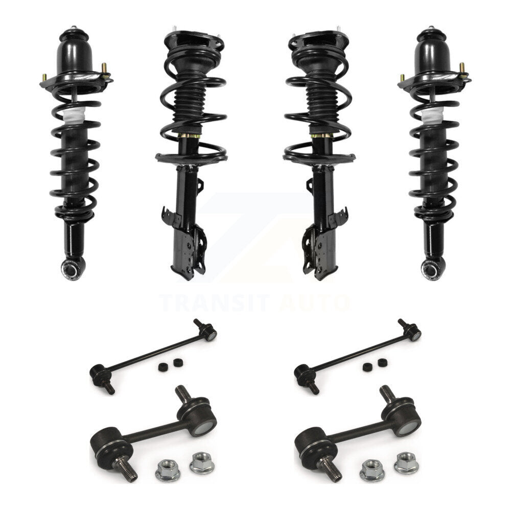 [Avant et Arrière] Ensemble de jambe de suspension avec ressort hélicoïdal pour 2003-2006 Toyota Corolla KSS-107864