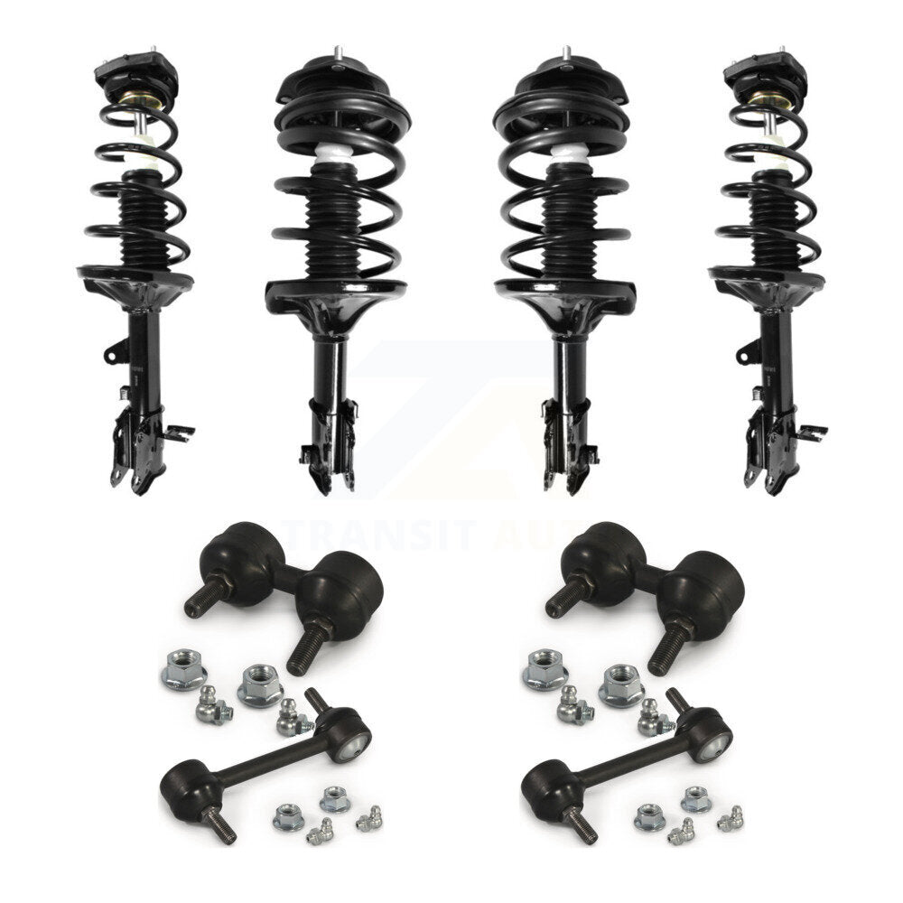 [Avant et Arrière] Ensemble de jambe de suspension avec ressort hélicoïdal pour 2001-2006 Hyundai Elantra KSS-107866