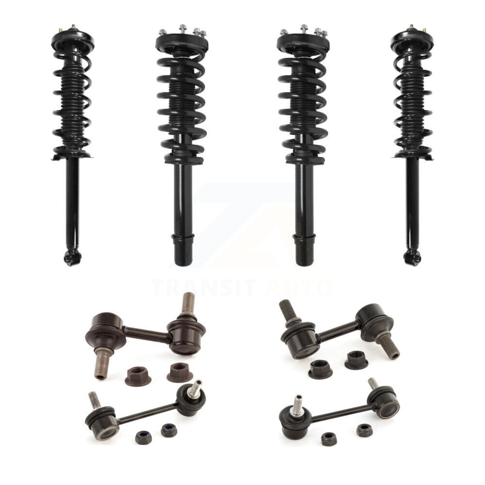 [Avant et Arrière] Ensemble de jambe de suspension avec ressort hélicoïdal pour 2007-2008 Acura TL KSS-107979