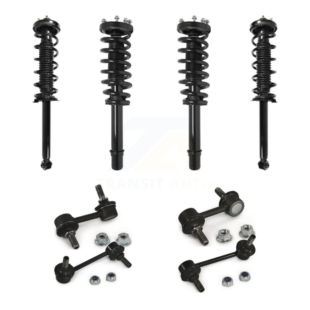 [Avant et Arrière] Ensemble de jambe de suspension avec ressort hélicoïdal pour 2004-2006 Acura TL KSS-107985