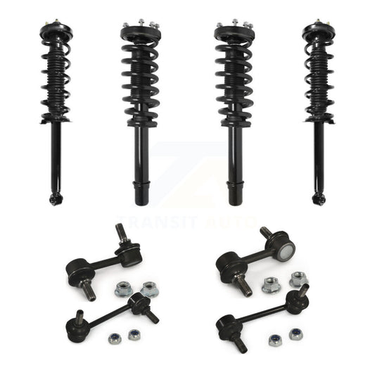 [Avant et Arrière] Ensemble de jambe de suspension avec ressort hélicoïdal pour 2004-2006 Acura TL KSS-107985