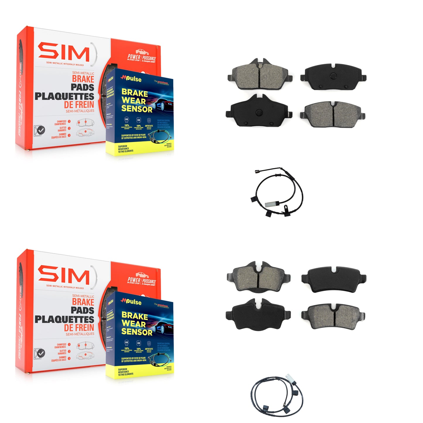 [Avant et Arrière] Plaquette de frein pour Mini Cooper 1.6L KSW-100005