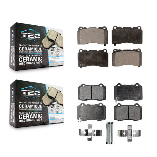 [Avant + Arrière] Kit de plaquette (céramique) de frein pour Cadillac CTS Tesla STS X S KTC-100001