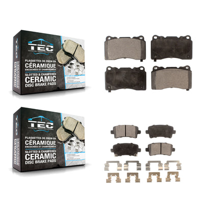 [Avant + Arrière] Kit de plaquette (céramique) de frein pour Cadillac XTS Buick Regal Saab 9-5 KTC-100007