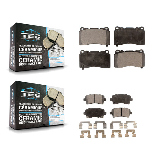 [Avant + Arrière] Kit de plaquette (céramique) de frein pour Cadillac XTS Buick Regal Saab 9-5 KTC-100007