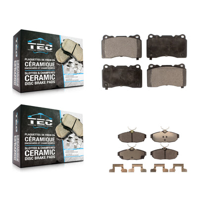 [Avant + Arrière] Kit de plaquette (céramique) de frein pour 2012 Ford Mustang Boss 302 Shelby GT500 KTC-100009
