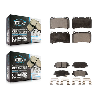 [Avant + Arrière] Kit de plaquette (céramique) de frein pour Cadillac ATS CTS KTC-100010
